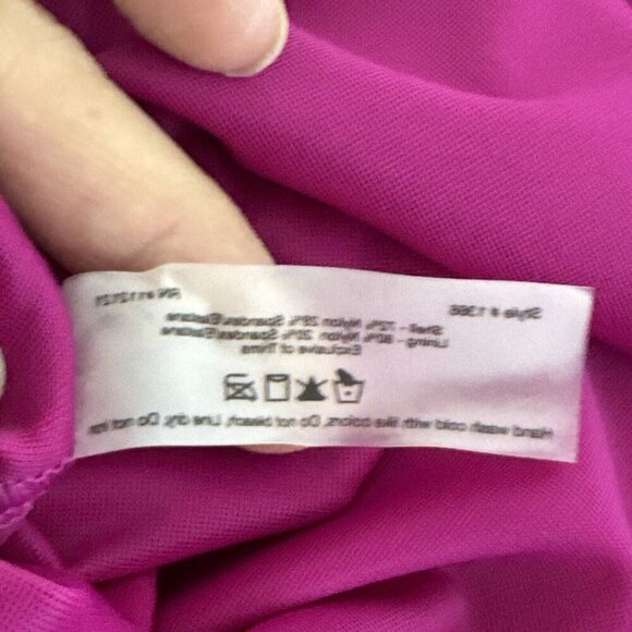 SPANX Let's Go Slimming Swimwear High Waist Bottom Women 10 Berry Pink New 8682 - Picture 9 of 16